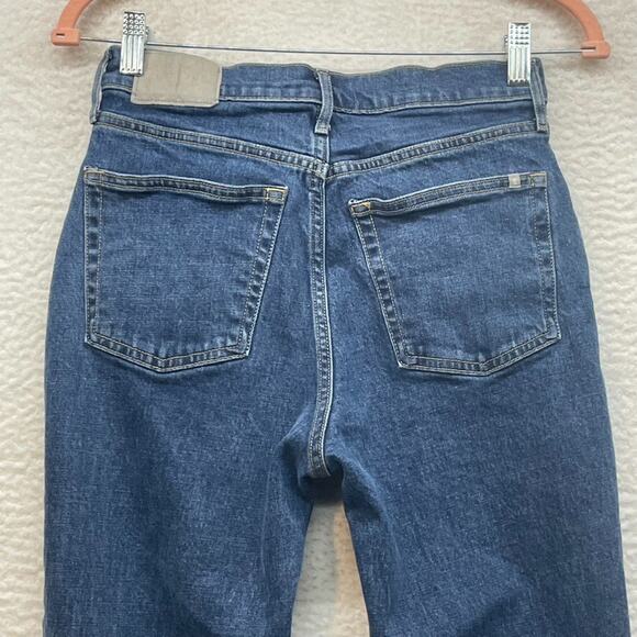 Everlane Jeans Womens 26 Blue Original Cheeky Straight Organic Cotton Mid Rise - Picture 6 of 13